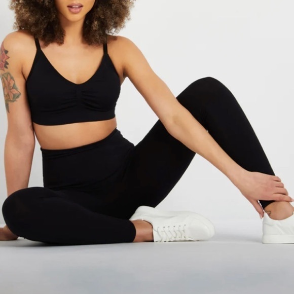 NWT Mama Prima Motherhood Maternity Postpartum High Rise Seamless Leggings - Picture 5 of 11